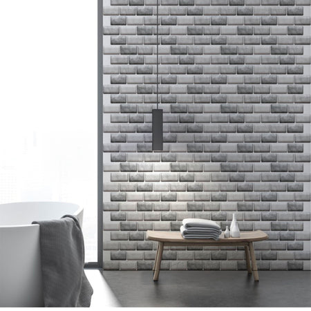 pacco da 4 Pannelli 3D Autoadesivi in PVC 30X30cm vari decori ultrarealistici ideali per bagni e cucine - Eternal Parquet