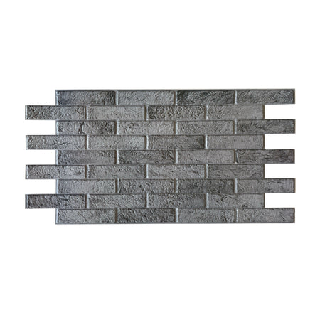 pacchi da 10 o 20 Pannelli 3D Rivestimento a parete in PVC effetto MATTONI GRIGI USURATI 96x48cm Realistici, isolanti - Eternal Parquet