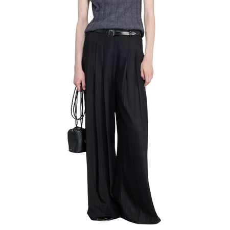 SEMICOUTURE pantaloni donna semicouture - nina - nero da donna