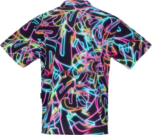 MAUNA-KEA-Camicia-Manica-Corta-Uomo-Neon-Bowling-Shirt-X-Triple-J-Black/multi-da-uomo