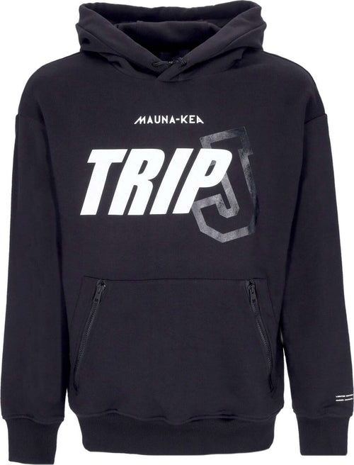 MAUNA-KEA-Felpa-Leggera-Cappuccio-Uomo-Basic-Hoodie-X-Triple-J-Black-da-uomo