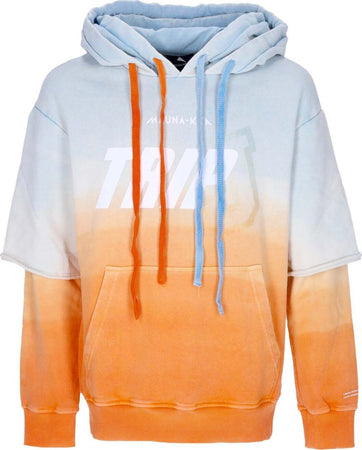 MAUNA-KEA-Felpa-Leggera-Cappuccio-Uomo-Double-Hoodie-X-Triple-J-Cyan/orange-da-uomo