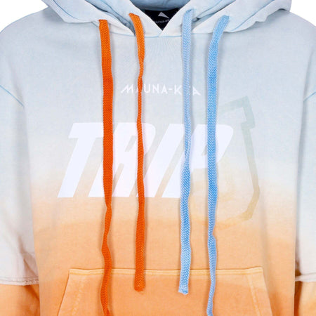 MAUNA-KEA-Felpa-Leggera-Cappuccio-Uomo-Double-Hoodie-X-Triple-J-Cyan/orange-da-uomo