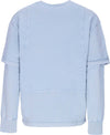 MAUNA-KEA-Felpa-Leggera-Girocollo-Uomo-Over-Crewneck-X-Triple-J-Cyan-da-uomo