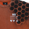 MAUNA-KEA-Maglietta-Uomo-Bee-Tee-Stone-Washed-Orange-da-uomo