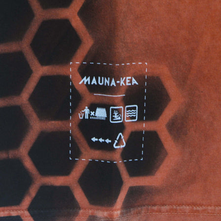 MAUNA-KEA-Maglietta-Uomo-Bee-Tee-Stone-Washed-Orange-da-uomo
