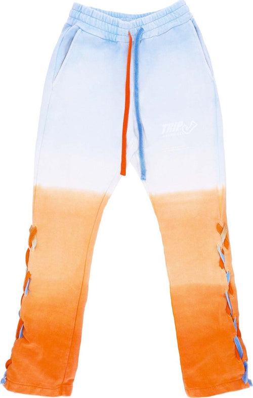 MAUNA-KEA-Pantalone-Tuta-Leggero-Uomo-Degrade'-Flare-Pants-X-Triple-J-Cyan/orange-da-uomo