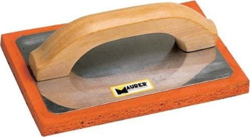 MAURER---FRATTONE-IN-ALLUMINIO-CON-SPUGNA-ARANCIONE-10X24CM---MANICO-IN-LEGNO