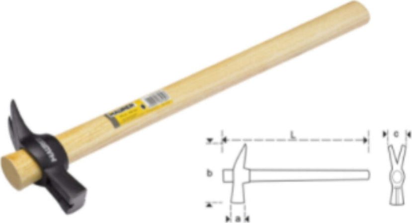 MAURER---MARTELLO-PER-MURATORE-CON-MANICO-IN-LEGNO-300gr