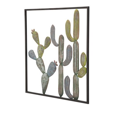 Scultura cactus decorativi in ferro per decorazioni ambienti