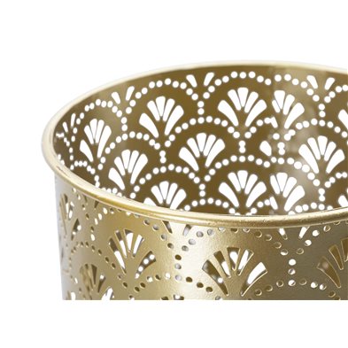 Tavolinetti coppia struttura in metallo color oro con supporto per interni set da 2