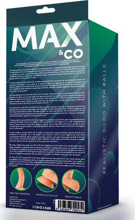 Max & Co Kurt Fallo Realistico Flessibile E Morbido Anale Vaginale con Testicoli e Ventosa 24 cm Salute e cura della persona/Erotismo e contraccezione/Sex toys/Dildo/Dildo realistici Kondorama - Martinsicuro, Commerciovirtuoso.it