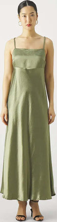 Max-Mara-Abito-Baden-In-Acetato-Donna-Elegante-Vestito-Lungo-Tinta-Unita