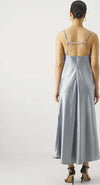 Max-Mara-Abito-Baden-In-Acetato-Donna-Elegante-Vestito-Lungo-Tinta-Unita