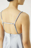 Max-Mara-Abito-Baden-In-Acetato-Donna-Elegante-Vestito-Lungo-Tinta-Unita