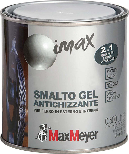 MAX-MEYER---SMALTO-DECORATIVO GEL-ANTICHIZZANTE-ANTRACITE-LT-0,500