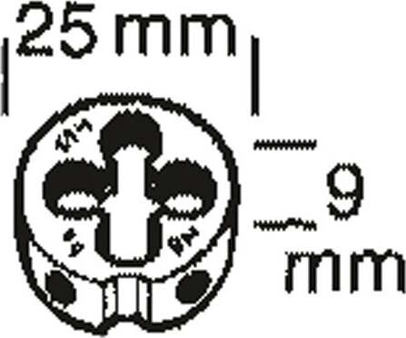 Max-Power-COXT675012-Filiera-in-Acciaio-HSS-per-Filettatura-Esterna-M12