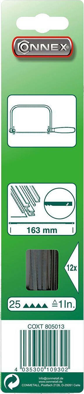 Max-Power-COXT805013-Lame-di-Ricambio-Archetti-Modellismo-12-Pezzi,-162-mm,-per-Metallo