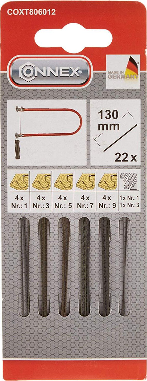 Max-Power-COXT806012-Lame-di-Ricambio-Modello-Taifun-per-Traforo,-22-Pezzi,-130-mm