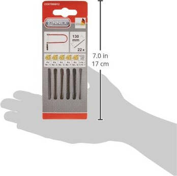 Max-Power-COXT806012-Lame-di-Ricambio-Modello-Taifun-per-Traforo,-22-Pezzi,-130-mm