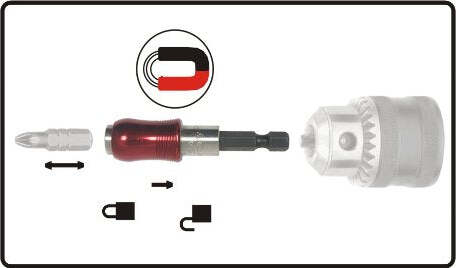 Max-Power-COXT973211-Portainserti-Magnetico-Universale-con-Sgancio-Rapido,-Multicolore