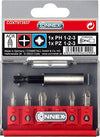 Max-Power-COXT973937-Set-Inserti-a-CrocePhillips,-Pozidriv,-Torsion-ACR,-6-Pezzi-con-Supporto-Magnetico,-Multicolore