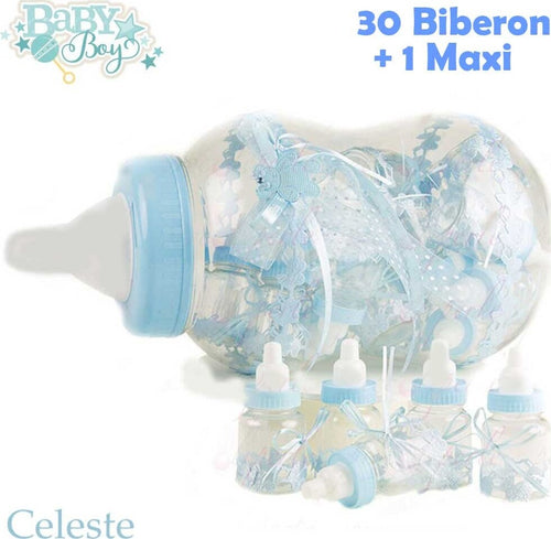 Maxi Biberon Porta Confetti Celeste Idea Nascita 30 Pezzi Baby +1 Maxi Battesimo Casa e cucina/Hobby creativi/Materiali per hobby creativi/Forniture per feste/Bomboniere Trade Shop italia - Napoli, Commerciovirtuoso.it