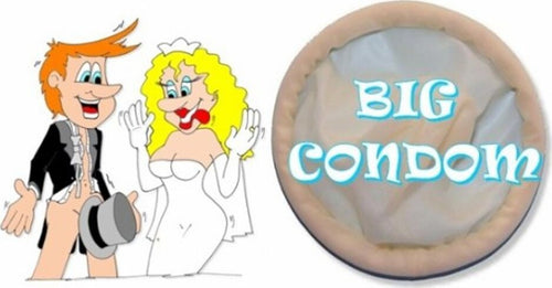 Maxi Condom Sposo Scherzo Regalo Sposo Matrimonio addio al Celibato Salute e cura della persona/Erotismo e contraccezione/Sex toys/Gadget per addio al nubilato e al celibato Kondorama - Martinsicuro, Commerciovirtuoso.it