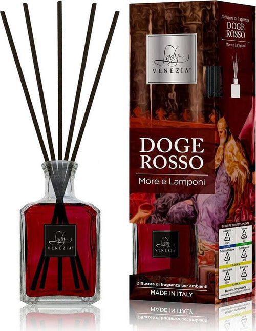 Maxi Diffusore Ambiente Con Bastoncini Fragranza Doge Rosso More E Lamponi 250ml Casa e cucina/Decorazioni per interni/Profumazione ambiente/Diffusori di oli essenziali Trade Shop italia - Napoli, Commerciovirtuoso.it