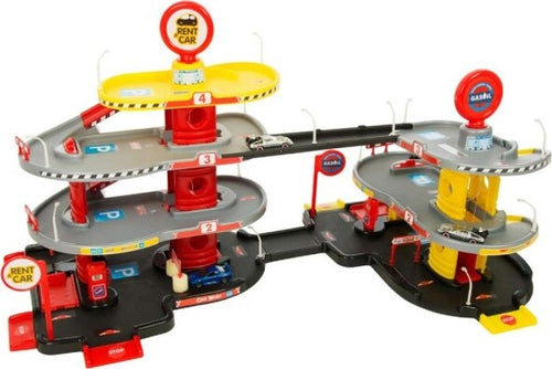 Maxi-Garage-3-Livelli-2-In-1-Con-Parcheggio-Ascensore-Rampe-Pitstop-E-Carwash