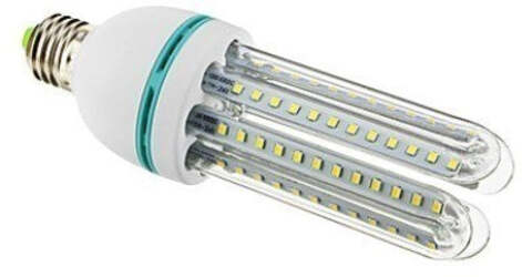MAXI LAMPADA A LED 4 TUBI TRASPARENTE E14/E27 LUCE 360° 20/24/30W