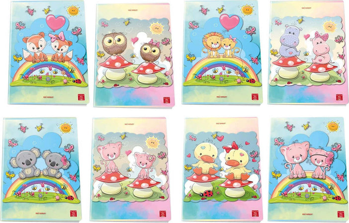 Maxi-quaderni-A4-100gr-Mi-Amour-rig-A-10-pezzi-Pigna