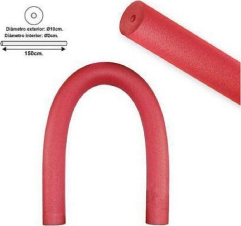 Maxi-Tubo-Galleggiante-Piscina-ø10x150cm-Rosso-Per-Esercizi-Giochi-Acqua-066767s
