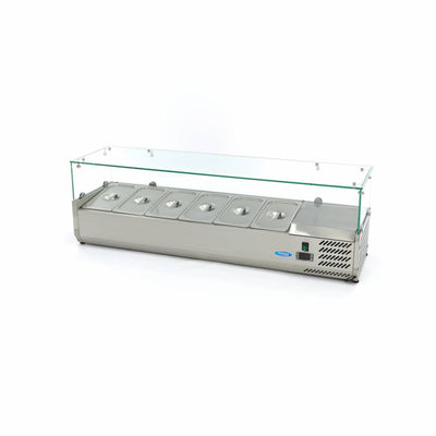 Vetrina Refrigerata Portacondimenti - 140cm - adatto a 6 x 1/3 GN