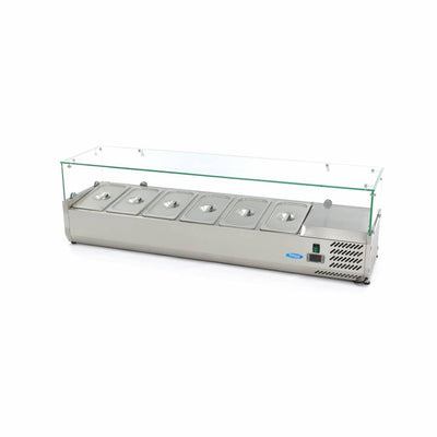 Vetrina Refrigerata Portacondimenti - 150cm - adatto a 6 x 1/3 GN