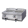 Heavy Duty Friggitrice - 2 x 12L - Unità Doppia - Profondità 70cm - con Rubinetto di Scarico - Elettrico