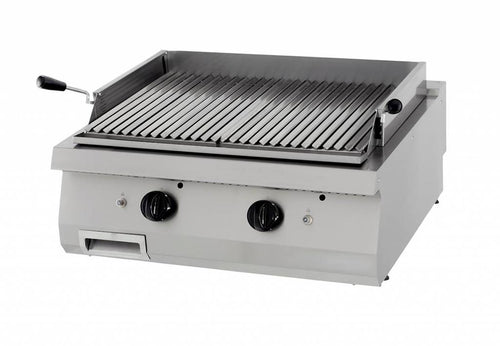 Heavy Duty Griglia in Pietra Lavica - Unità Doppia - Profondità 70cm - Gas