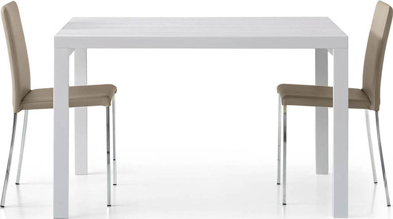 MAXIMILLIAN---tavolo-da-pranzo-moderno-allungabile-a-libro-frassinato-90x120/240-Bianco-Milani-Home