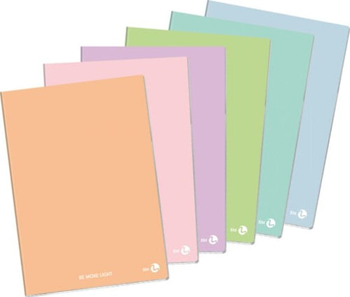 Maxiquaderno Be More Light Pastel - A4 - 80gr - 80 fogli +R - 1rigo - colori assortiti - BM Cancelleria e prodotti per ufficio/Scuola e materiale didattico/Materiale scolastico/Diari quaderni e block notes Eurocartuccia - Pavullo, Commerciovirtuoso.it