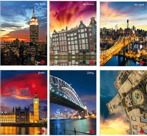 Maxiquaderno CittA' fantasia - A4 - 42 fogli - 80gr - 1 rigo - BM Cancelleria e prodotti per ufficio/Scuola e materiale didattico/Materiale scolastico/Diari quaderni e block notes Eurocartuccia - Pavullo, Commerciovirtuoso.it