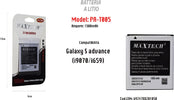 Maxtech Pa-t005 Batteria Li-ion 1500mah Compatibile Samsung Galaxy S Advance Batterie per Cellulari Trade Shop italia - Napoli, Commerciovirtuoso.it