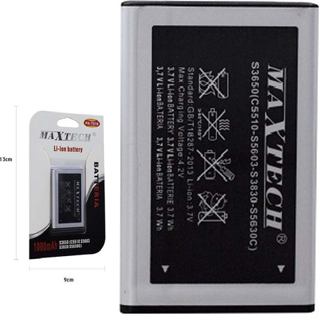 Maxtech Pa-t018 Batteria Li-ion 1000mah Compatibile Samsung S3650 Smartphone Ricambio Batterie per Cellulari Trade Shop italia - Napoli, Commerciovirtuoso.it