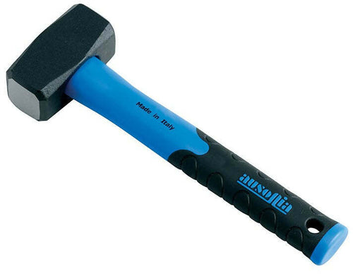 Mazzetta Da Muratore Per Pietra Made In Italy Con Testa Da 1250 Grammi E Manico In Fibra Da 28 Cm Ausonia - 45194