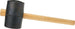 Mazzuola in gomma resistente di alta qualità con manico in legno Fai da te/Utensili elettrici e a mano/Utensili a mano/Martelli e magli/Martelli da carpentiere La Zappa - Altamura, Commerciovirtuoso.it