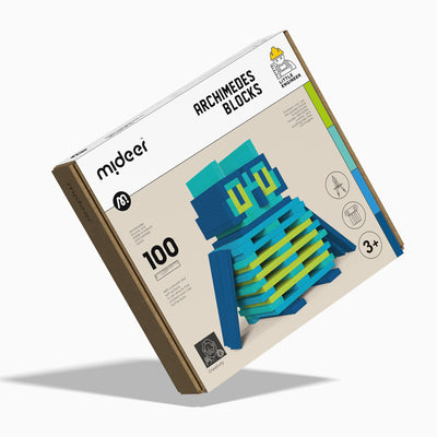 Blocchi Legno Componibili Blu Mideer