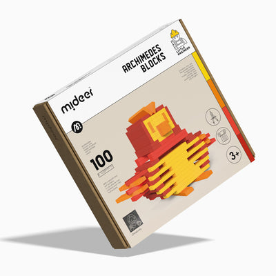 Blocchi Legno Componibili Arancio Mideer