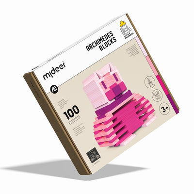 Blocchi Legno Componibili Rosa Mideer