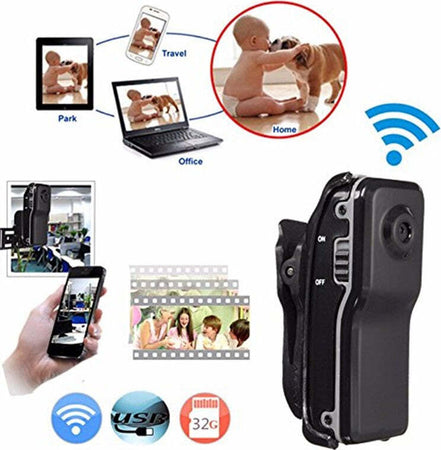 MD81 WiFi Camera Mini DV Wireless IP HD Micro spia nascosta registratore voce Fai da te/Sicurezza e protezione/Sistemi di sicurezza domestica/Kit video per la sicurezza domestica/Videocamere di sorveglianza/Microcamere spia Trade Shop italia - Napoli, Commerciovirtuoso.it