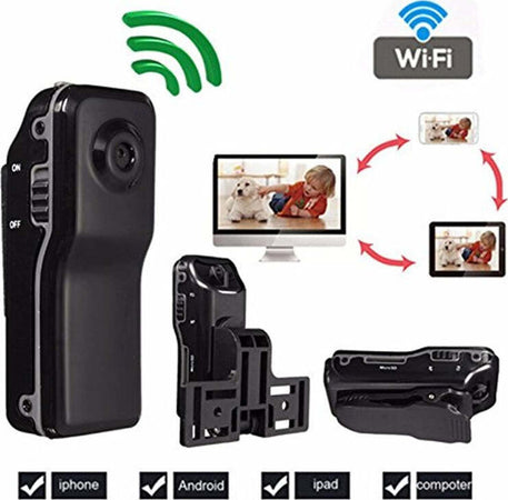 MD81 WiFi Camera Mini DV Wireless IP HD Micro spia nascosta registratore voce Fai da te/Sicurezza e protezione/Sistemi di sicurezza domestica/Kit video per la sicurezza domestica/Videocamere di sorveglianza/Microcamere spia Trade Shop italia - Napoli, Commerciovirtuoso.it