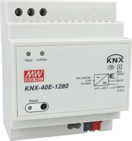 MeanWell KNX-40E-1280 Alimentatore KNX 30V 1280 mA 38,4W Konnex Per Guida DIN Binario Fai da te/Materiale elettrico/Trasformatori Scontolo.net - Potenza, Commerciovirtuoso.it